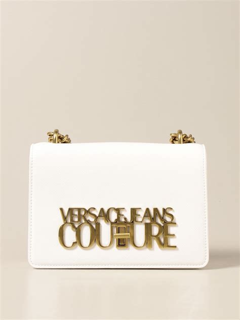 versace jeans couture crossbody bag white